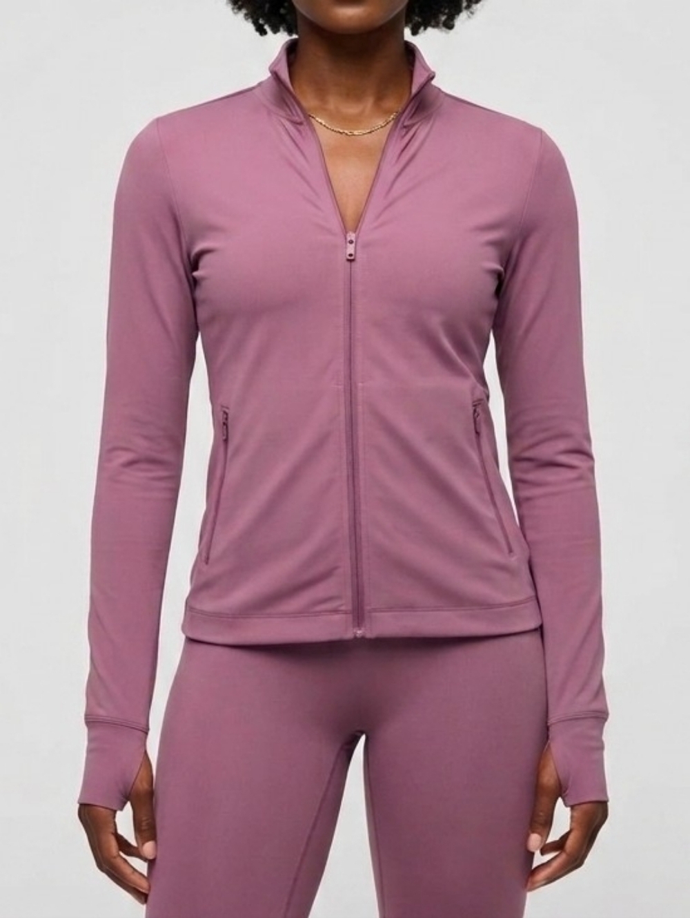 YPB StudioFLEX Full-Zip Pink Marsala Jacket | Size XXL